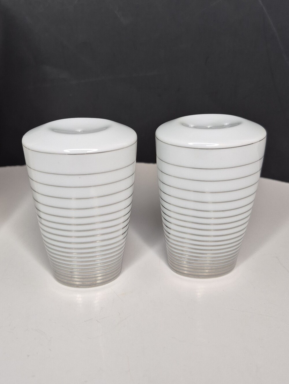 Sasaki Echo Salt and Pepper Shakers Set NWT